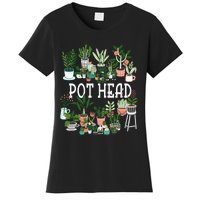 Plant Lover And Gardener Pot Head Succulent Women's T-Shirt