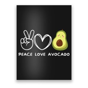 Peace Love Avocado Retro Avocado Lover Fruit Lover Poster