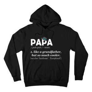 Papa Like A Grandfather But So Much Cooler Dad Grandpa Hoodie