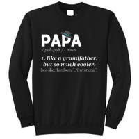 Papa Like A Grandfather But So Much Cooler Dad Grandpa Sweatshirt