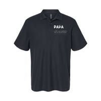 Papa Like A Grandfather But So Much Cooler Dad Grandpa Softstyle Adult Sport Polo