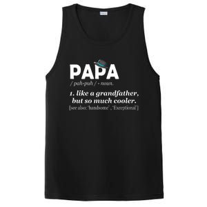 Papa Like A Grandfather But So Much Cooler Dad Grandpa PosiCharge Competitor Tank