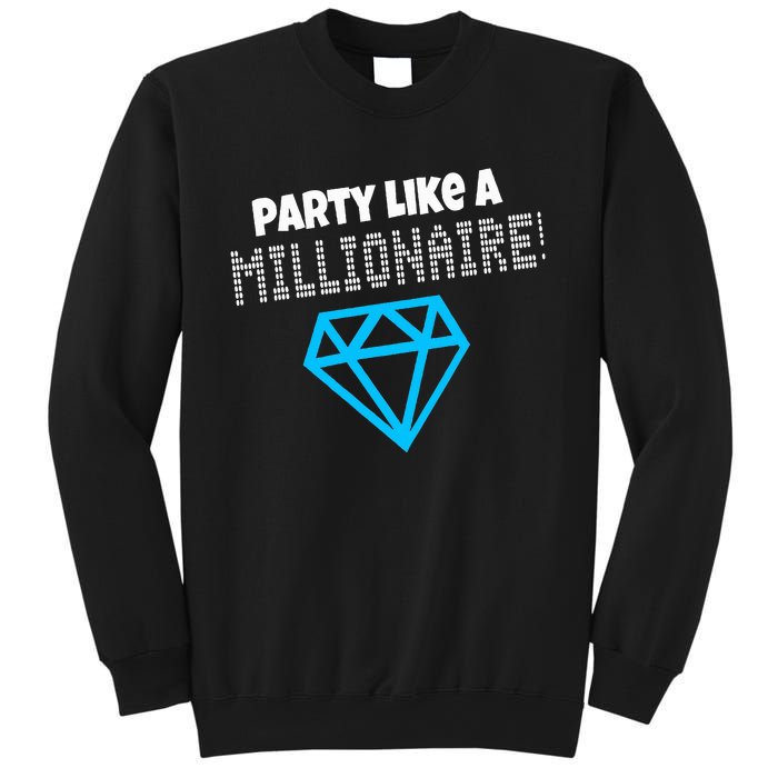 Party Like A Millionaire Scene Emo Design Sweatshirt