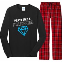 Party Like A Millionaire Scene Emo Design Long Sleeve Pajama Set