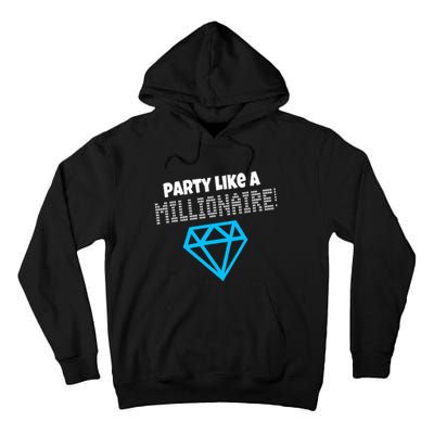 Party Like A Millionaire Scene Emo Design Tall Hoodie