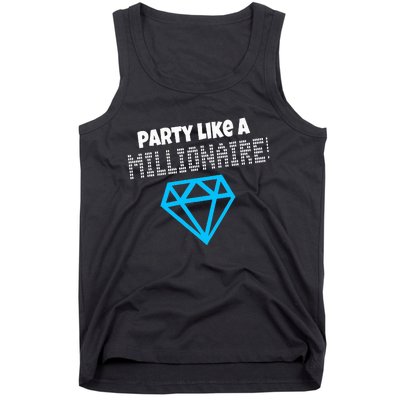 Party Like A Millionaire Scene Emo Design Tank Top