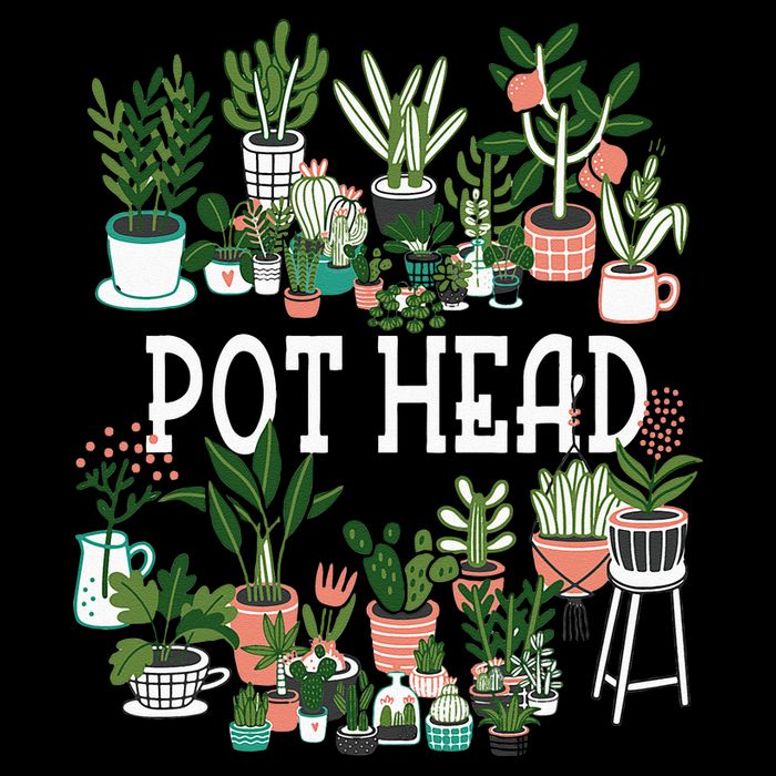 Plant Lover And Gardener Pot Head Succulent Cooling Performance Crew T-Shirt