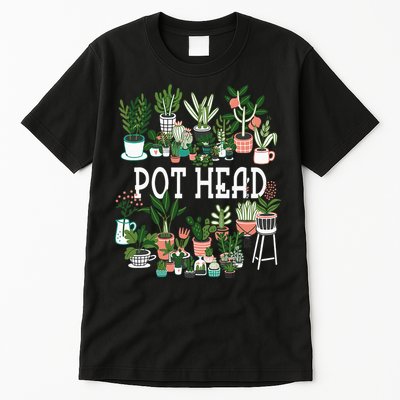 Plant Lover And Gardener Pot Head Succulent Tall T-Shirt