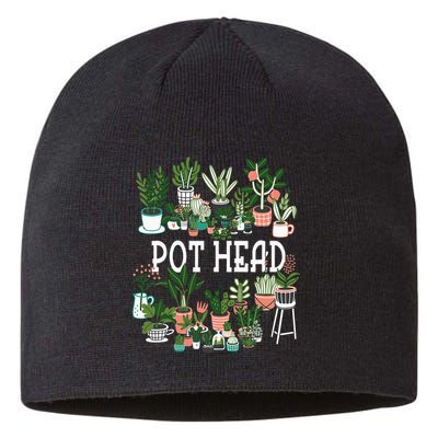 Plant Lover And Gardener Pot Head Succulent Sustainable Beanie