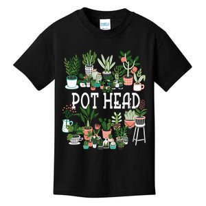 Plant Lover And Gardener Pot Head Succulent Kids T-Shirt