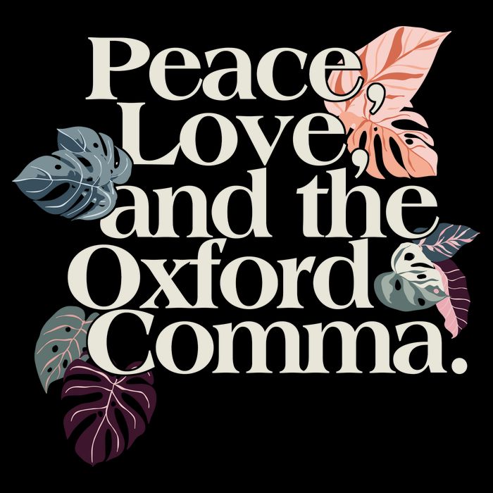 Peace Love And The Comma Grammar Lover Cooling Performance Crew T-Shirt