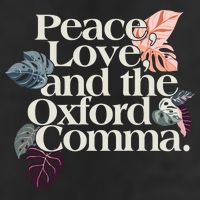 Peace Love And The Comma Grammar Lover Adult Drive Performance Visor