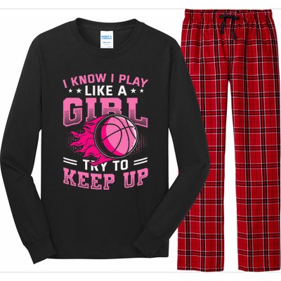 Play Like A Basketball Long Sleeve Pajama Set