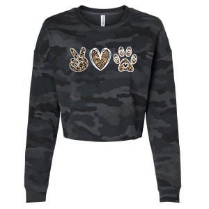 Peace Love And Saving Animals Veterinary Cropped Pullover Crew