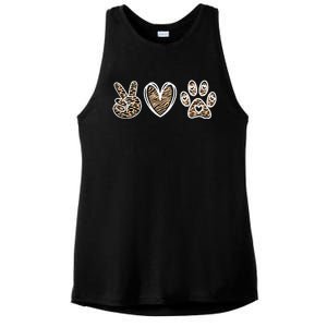 Peace Love And Saving Animals Veterinary Ladies PosiCharge Tri-Blend Wicking Tank