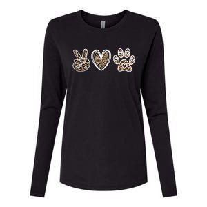 Peace Love And Saving Animals Veterinary Womens Cotton Relaxed Long Sleeve T-Shirt