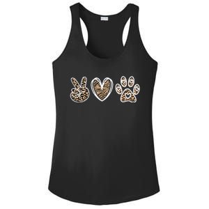 Peace Love And Saving Animals Veterinary Ladies PosiCharge Competitor Racerback Tank