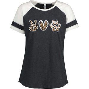 Peace Love And Saving Animals Veterinary Enza Ladies Jersey Colorblock Tee