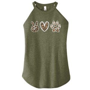 Peace Love And Saving Animals Veterinary Women's Perfect Tri Rocker Tank