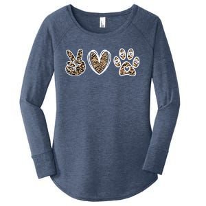 Peace Love And Saving Animals Veterinary Women's Perfect Tri Tunic Long Sleeve Shirt