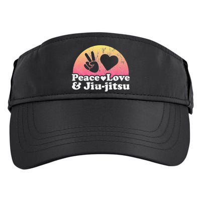 Peace Love and Jiujitsu Adult Drive Performance Visor