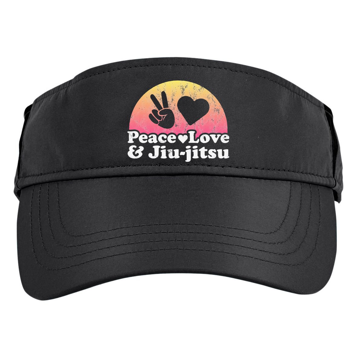 Peace Love and Jiujitsu Adult Drive Performance Visor