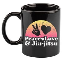 Peace Love and Jiujitsu 11oz C Handle Ceramic Mug
