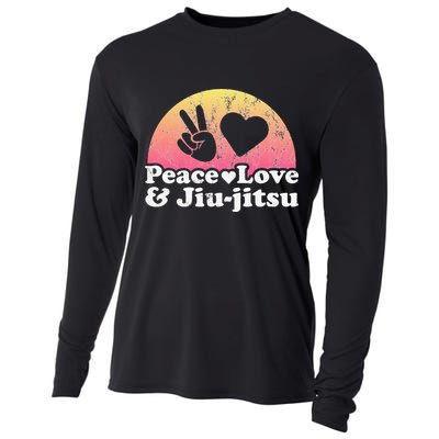 Peace Love and Jiujitsu Cooling Performance Long Sleeve Crew