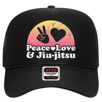 Peace Love and Jiujitsu Trucker Hat