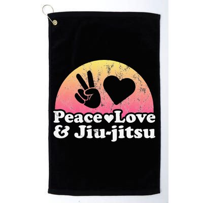 Peace Love and Jiujitsu Golf Towel