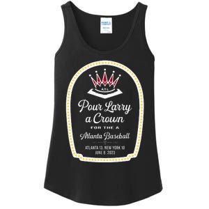 POUR LARRY A CROWN Home Run Celebration Funny Ladies Essential Tank