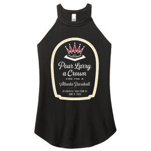 POUR LARRY A CROWN Home Run Celebration Funny Women's Perfect Tri Rocker Tank