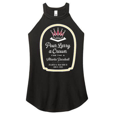 POUR LARRY A CROWN Home Run Celebration Funny Women’s Perfect Tri Rocker Tank