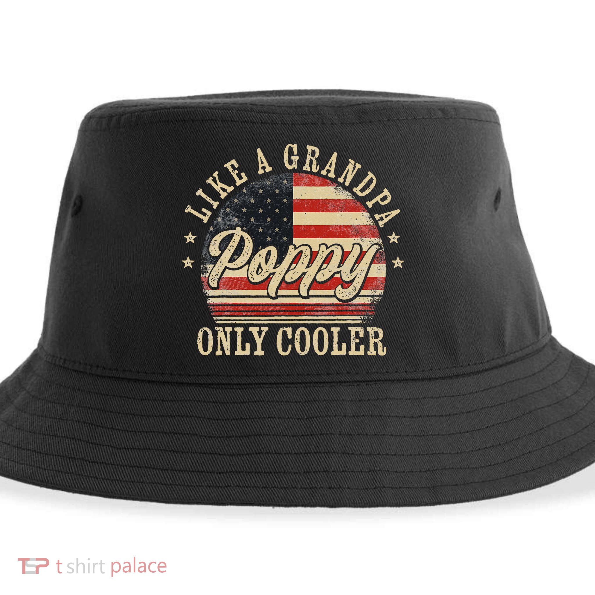 Poppy Like A Grandpa Only Cooler Poppy Sustainable Bucket Hat