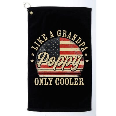 Poppy Like A Grandpa Only Cooler Poppy Golf Towel
