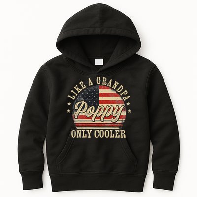 Poppy Like A Grandpa Only Cooler Poppy Kids Hoodie