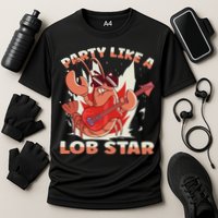Party Like A Lob Star Lobster Cooling Performance Crew T-Shirt