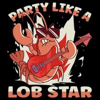 Party Like A Lob Star Lobster Cooling Performance Crew T-Shirt