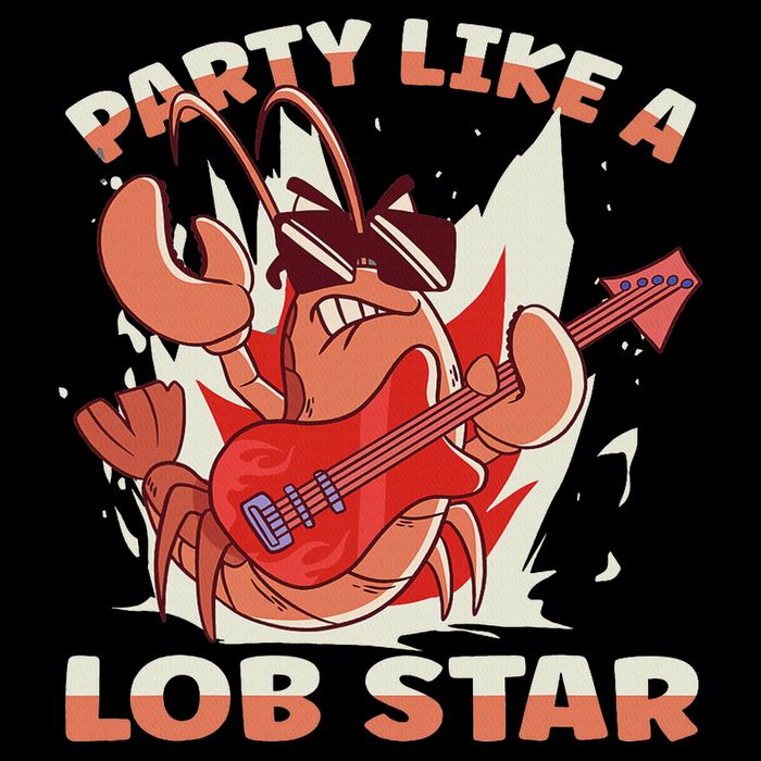 Party Like A Lob Star Lobster Cooling Performance Crew T-Shirt