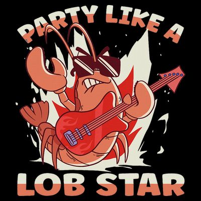 Party Like A Lob Star Lobster T-Shirt