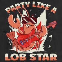 Party Like A Lob Star Lobster Adult Drive Performance Visor