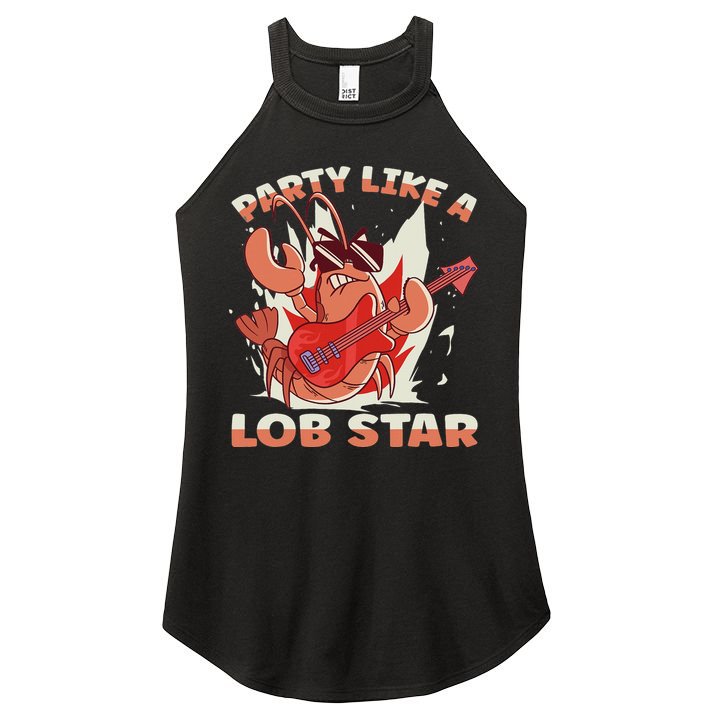 Party Like A Lob Star Lobster Women's Perfect Tri Rocker Tank