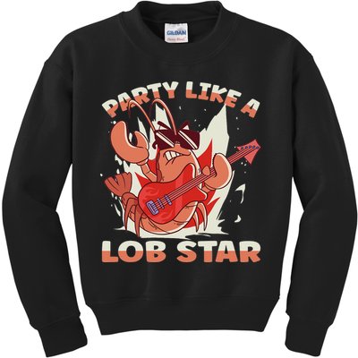 Party Like A Lob Star Lobster Kids Sweatshirt