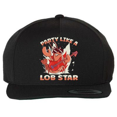 Party Like A Lob Star Lobster Wool Snapback Cap