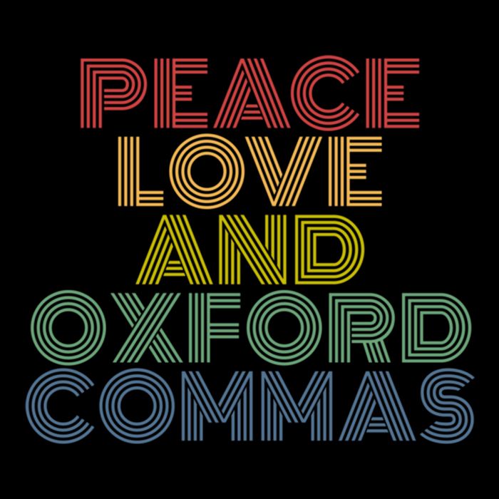 Peace Love And Oxford Commas Cool Gift Backpack