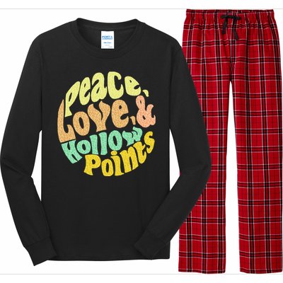 Peace Love And Hollow Points Long Sleeve Pajama Set