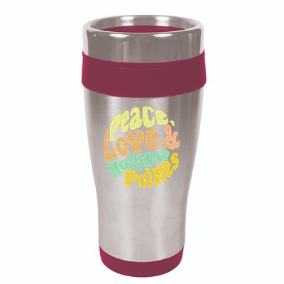 Peace Love And Hollow Points 16oz Travel Tumbler