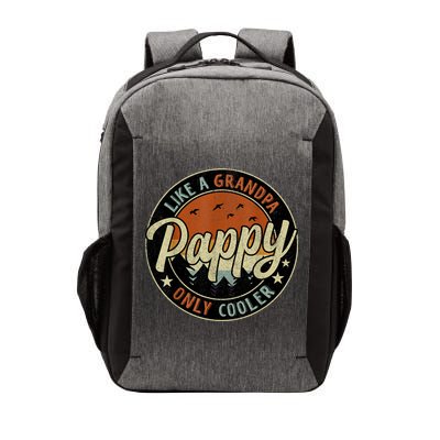 Pappy Like A Grandpa Only Cooler Vintage Retro Father's Day Vector Backpack