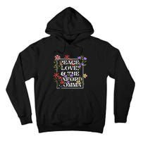 Peace Love And The O.X.F.O.R.D C.O.M.M.A English Grammar Humor Flower Tall Hoodie