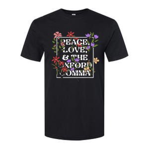 Peace Love And The O.X.F.O.R.D C.O.M.M.A English Grammar Humor Flower Softstyle CVC T-Shirt